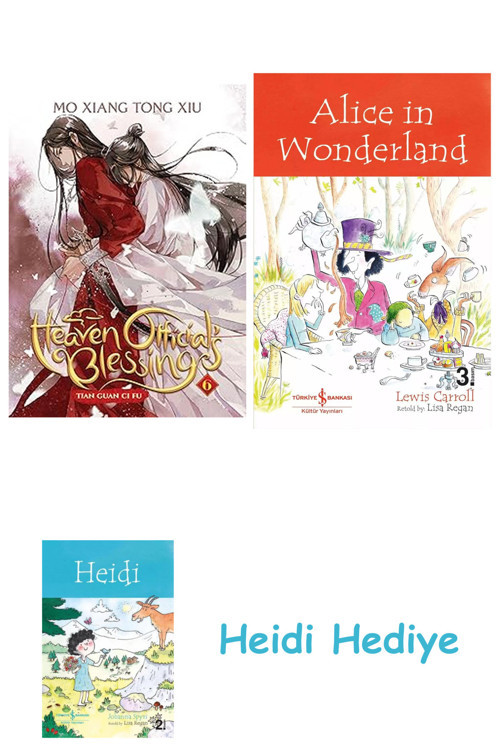 Bloomsbury Heaven Official'S Blessing: Tian Guan Cı Fu (Novel) Vol. 6 + Alice İn Wonderland + Heidi