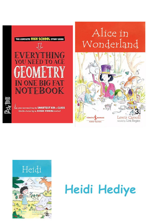 Bloomsbury Everything You Need To Ace Geometry İn One Big Fat Notebook + Alice İn Wonderland + Heidi