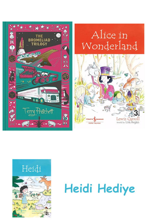 Bloomsbury The Bromeliad Trilogy: Hardback Collection + Alice İn Wonderland + Heidi