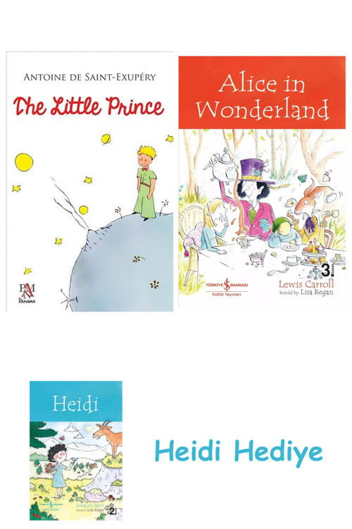 Bloomsbury The Little Prince + Alice İn Wonderland + Heidi