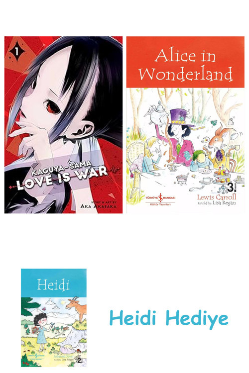 Bloomsbury Kaguya-Sama: Love Is War, Vol. 1: Volume 1 + Alice İn Wonderland + Heidi