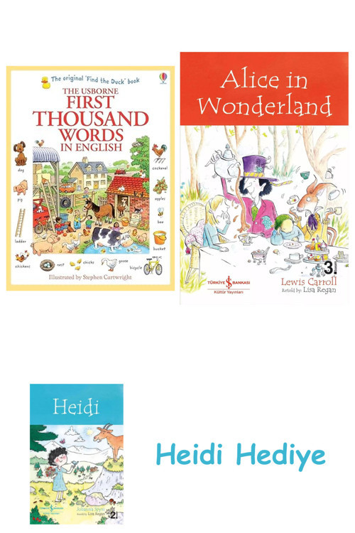 Bloomsbury First Thousand Words İn English + Alice İn Wonderland + Heidi