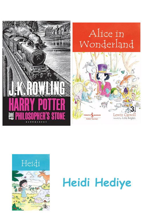 Bloomsbury Harry Potter And The Philosopher'S Stone + Alice İn Wonderland + Heidi