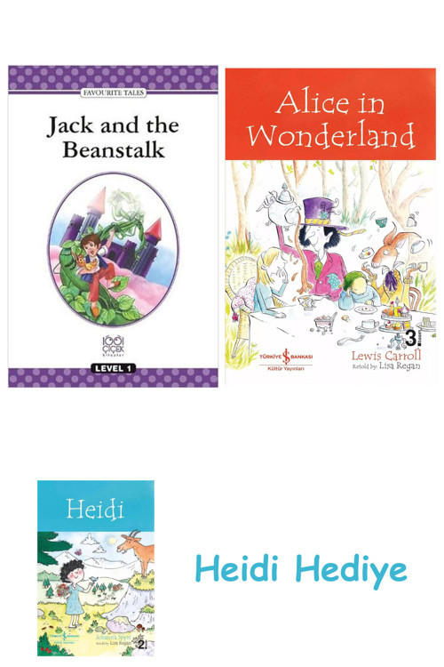 Bloomsbury Jack And The Beanstalk: Level 1 + Alice İn Wonderland + Heidi