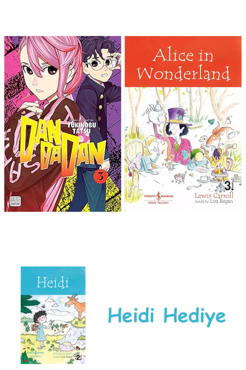 Bloomsbury Dandadan, Vol. 3 + Alice İn Wonderland + Heidi