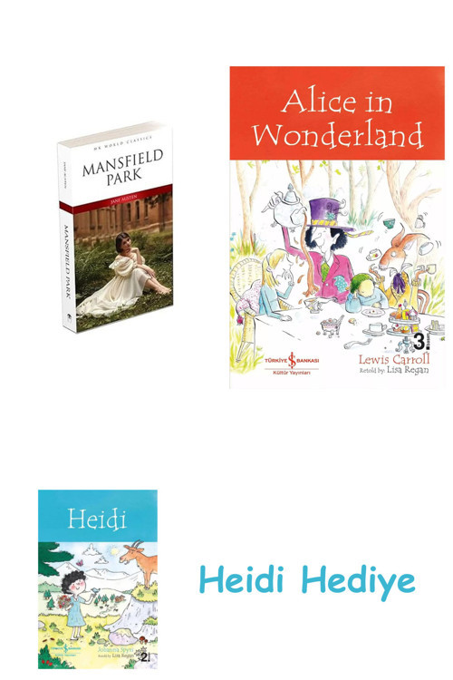 Bloomsbury Mansfield Park + Alice İn Wonderland + Heidi