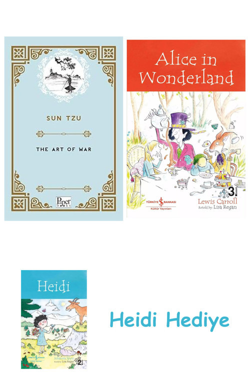 Bloomsbury The Art Of War + Alice İn Wonderland + Heidi