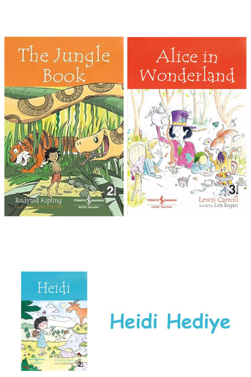Bloomsbury The Jungle Book – Children’S Classic + Alice İn Wonderland + Heidi