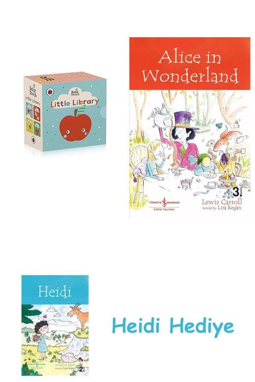 Bloomsbury Baby Touch: Little Library + Alice İn Wonderland + Heidi