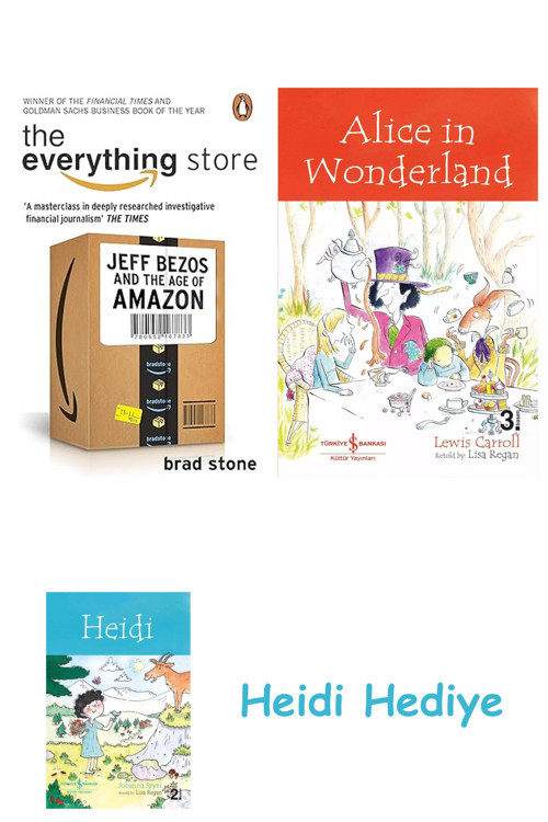 Bloomsbury The Everything Store: Jeff Bezos And The Age Of Amazon + Alice İn Wonderland + Heidi