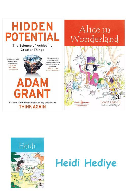 Bloomsbury Hidden Potential: The Science Of Achieving Greater Things + Alice İn Wonderland + Heidi