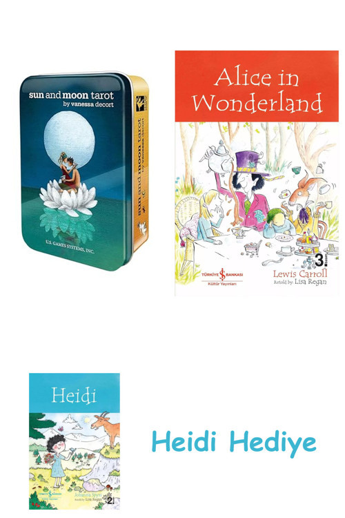 Bloomsbury Sun & Moon İn A Tin + Alice İn Wonderland + Heidi