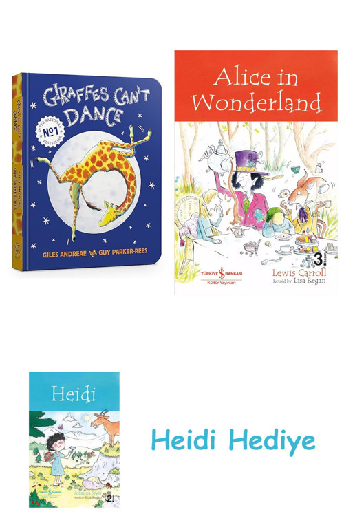 Bloomsbury Giraffes Can'T Dance Board Book + Alice İn Wonderland + Heidi