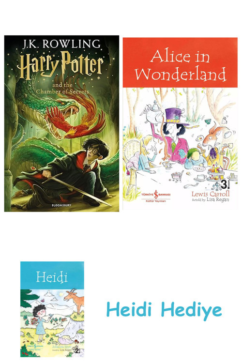 Bloomsbury Harry Potter - Chamber Of Secrets + Alice İn Wonderland + Heidi