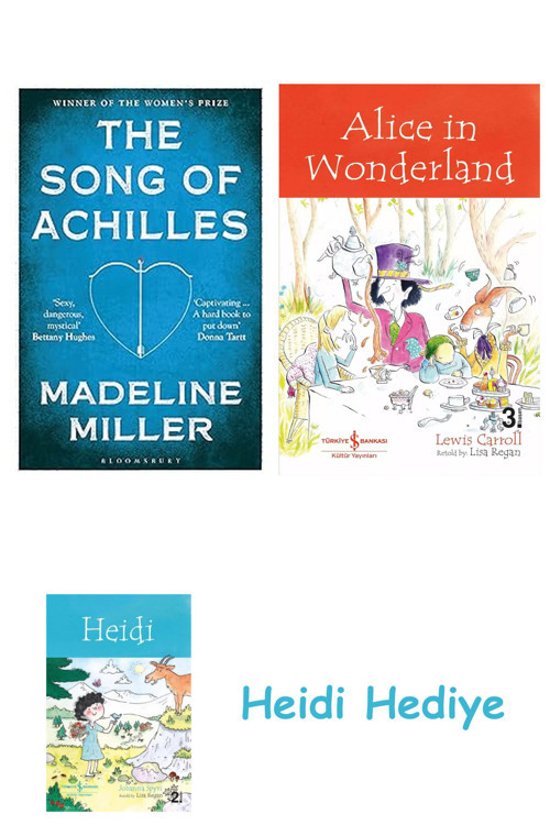 Bloomsbury The Song Of Achilles: Modern Classics + Alice İn Wonderland + Heidi