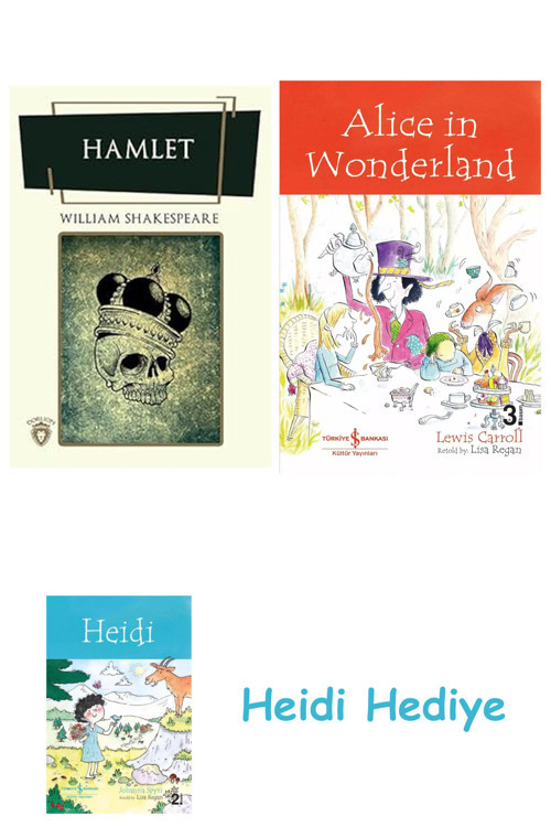 Bloomsbury Hamlet + Alice İn Wonderland + Heidi