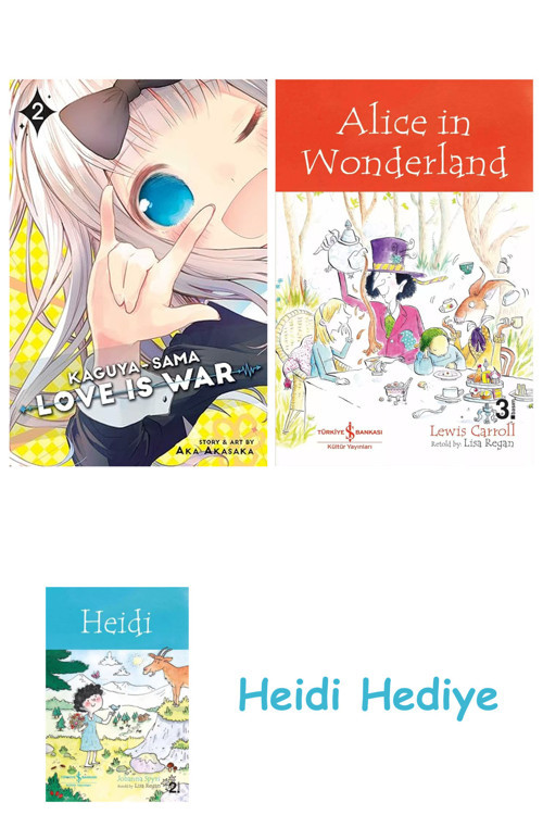 Bloomsbury Kaguya-Sama: Love Is War, Vol. 2: Volume 2 + Alice İn Wonderland + Heidi