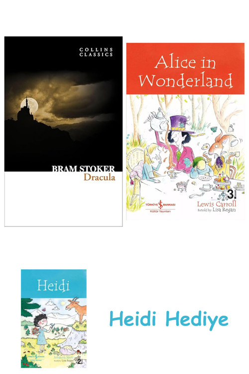 Bloomsbury Dracula + Alice İn Wonderland + Heidi