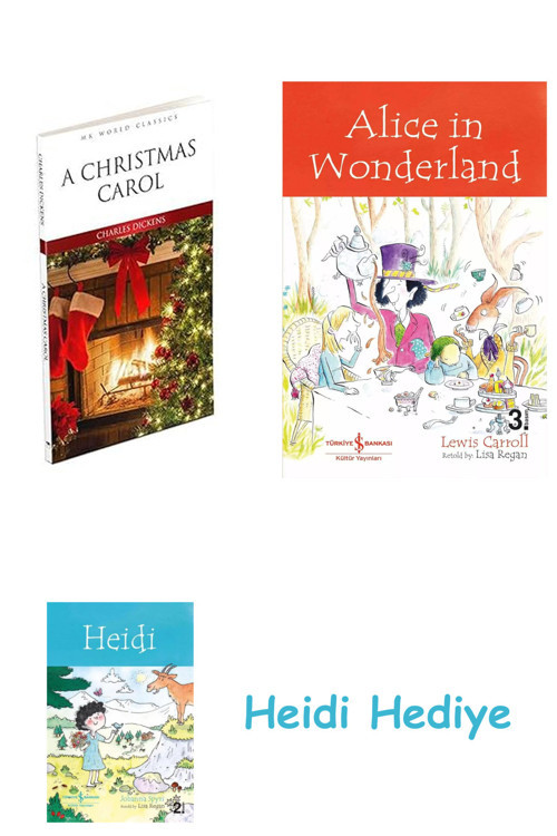 Bloomsbury A Christmas Carol + Alice İn Wonderland + Heidi