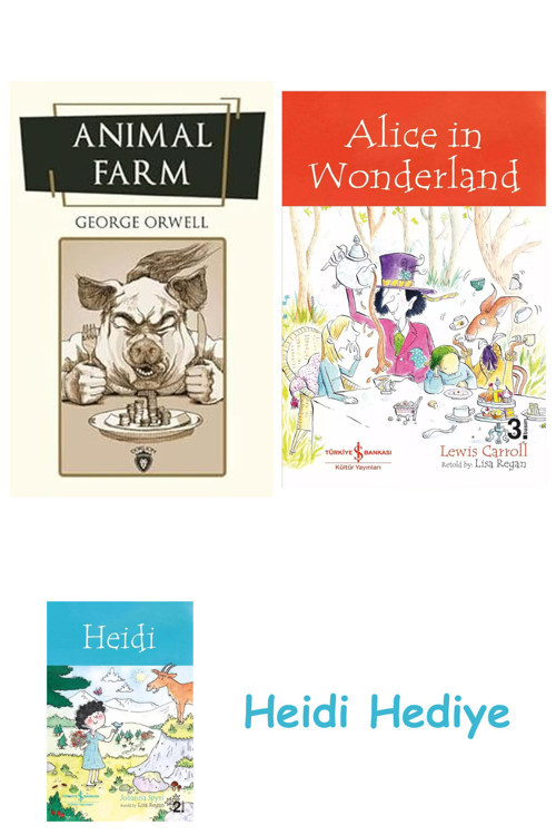 Bloomsbury Animal Farm + Alice İn Wonderland + Heidi