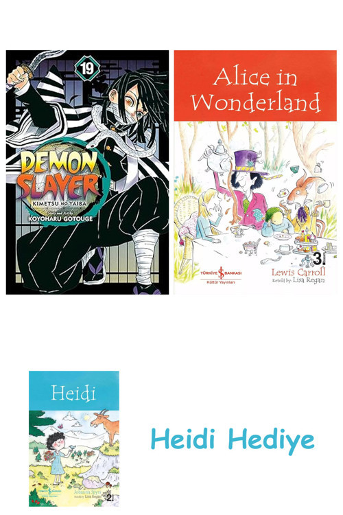 Bloomsbury Demon Slayer: Kimetsu No Yaiba, Vol. 19: Volume 19 + Alice İn Wonderland + Heidi