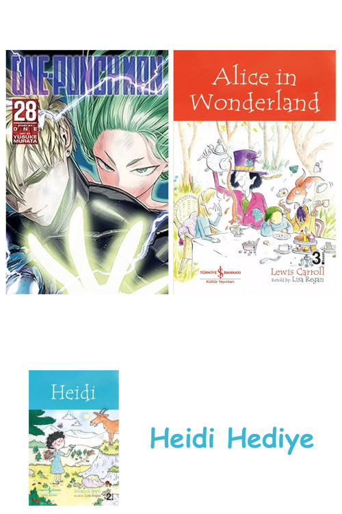 Bloomsbury One-Punch Man, Vol. 28 + Alice İn Wonderland + Heidi