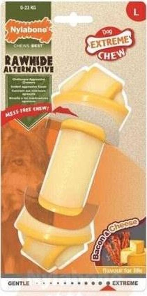 Domuz Pastırması ve Peynir Aromalı Köpek Çiğneme Kemiği L