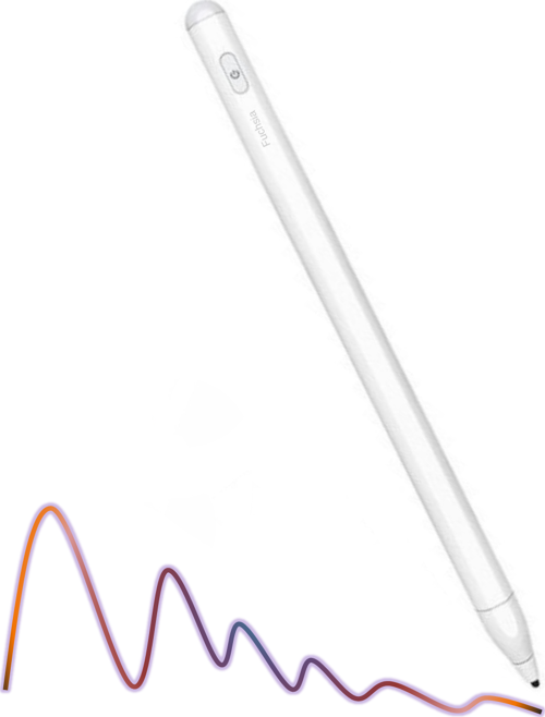 Apple iPad 9.7 2018 (6.Nesil) Uyumlu Eğime Göre Çizgi Kalınlığı Değişen Şarjlı Dokunmatik Ekran Kalemi Stylus Pen