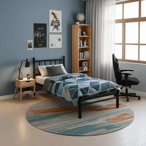 Titan Tek Kişilik Metal Karyola (Ölçü & Renk Seçenekli)