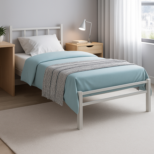 Titan Tek Kişilik Metal Karyola (Ölçü & Renk Seçenekli)