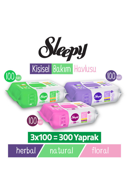 Kişisel Bakım Havlusu Karma Paket 3x100 (300 Yaprak)