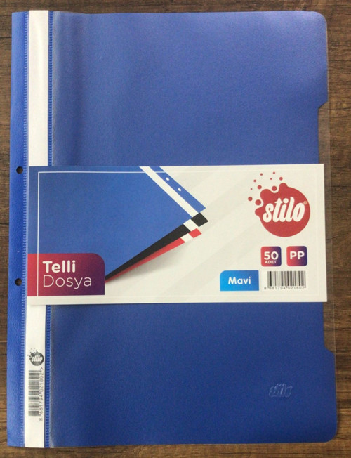 Telli Dosya Mavi 50li