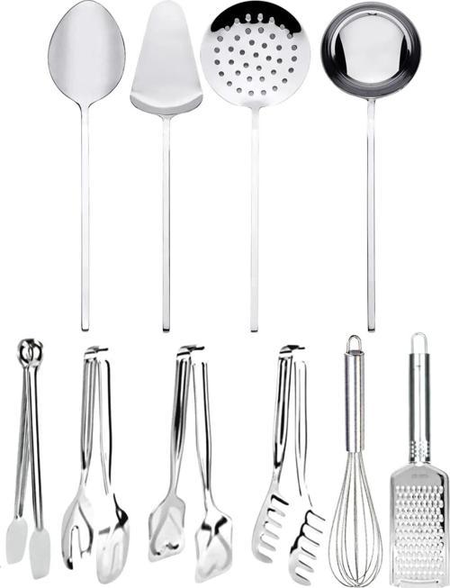 Pratik Ev Gereçleri Seti Servis Maşa Seti Kepçe Kevgir Seti Spatula Kevgir Kepçe Seti Maşa Set