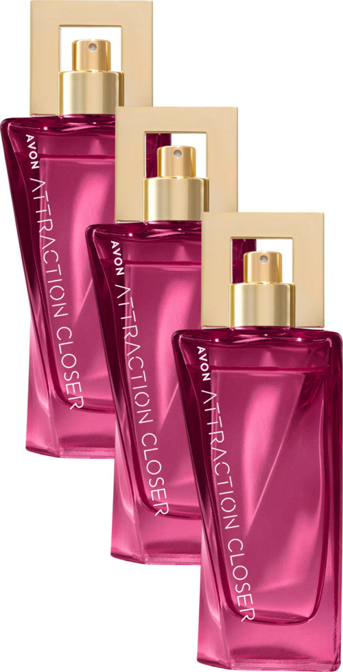 Attraction Closer Kadın Parfüm Edp 50 Ml. Üçlü Paket