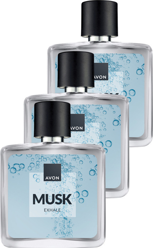 Musk Exhale Erkek Parfüm Edt 75 Ml. Üçlü Paket