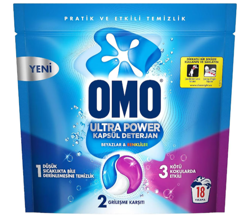 Ultra Power Kapsül Deterjanı 18 Yıkama