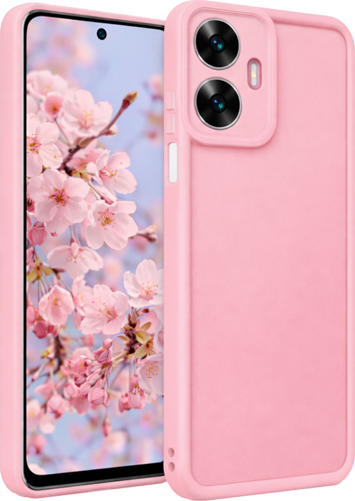 Realme C55 Uyumlu Kamera Çıkıntılı Mat Silikon Telefon Kılıfı