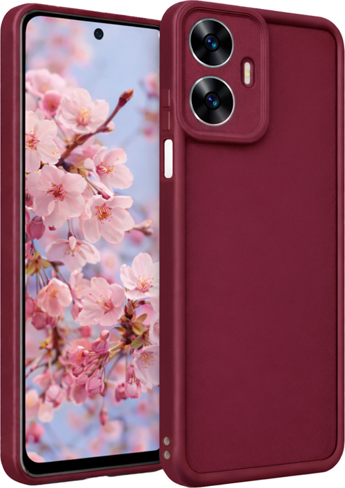 Realme C55 Uyumlu Kamera Çıkıntılı Mat Silikon Telefon Kılıfı