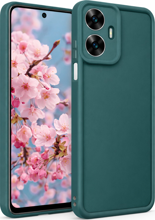 Realme C55 Uyumlu Kamera Çıkıntılı Mat Silikon Telefon Kılıfı