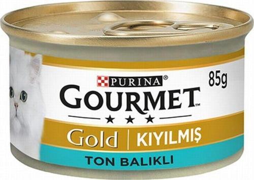 Gold Ton Balıklı Kıyılmış Yetişkin Kedi Konservesi 24 Adet 85 gr