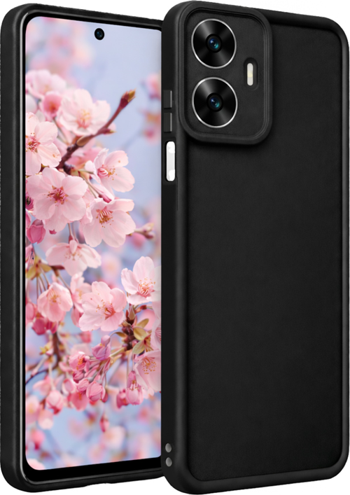 Realme C55 Uyumlu Kamera Çıkıntılı Mat Silikon Telefon Kılıfı