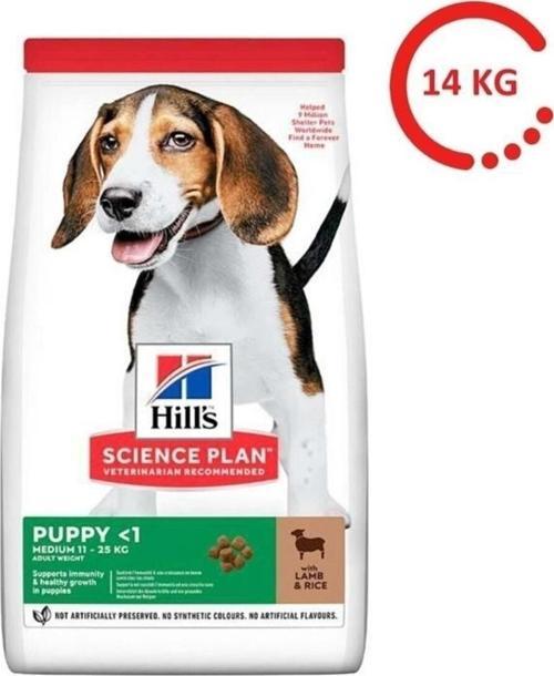 Hills Puppy Lamb Kuzu Etli Orta Irk Yavru Köpek Maması 14 Kg