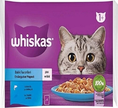 Balık Favorileri Yaş Kedi Maması 4'lü 85 gr X 13 Adet