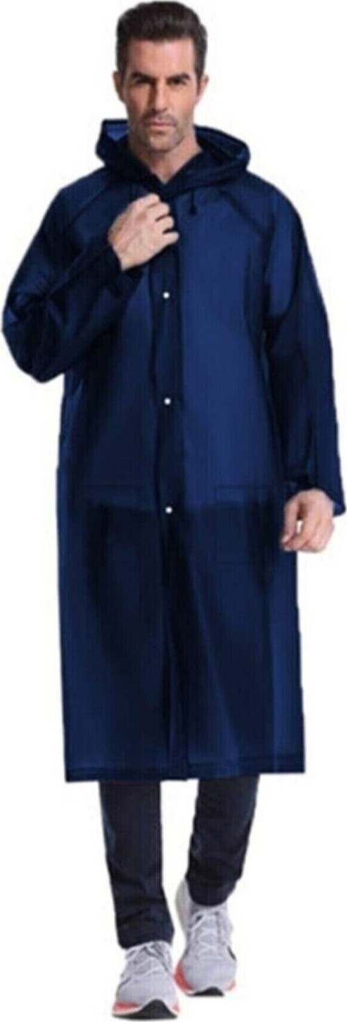 Unisex Lacivert Yağmurluk