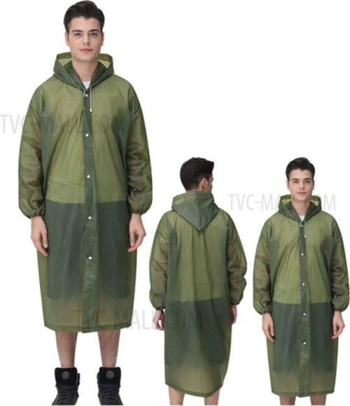 Unisex Haki Yağmurluk