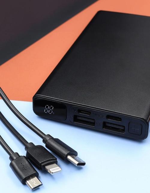 Led Ekran Göstergeli 10000 Mah Siyah Renk Powerbank