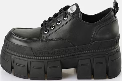 Kadın Oxford ( Klasik) 1622349 Buffalo GOSPHER LACE UP CS - VEGAN NAPPA - Black