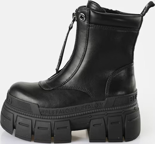 Kadın Bot 1622350 Buffalo GOSPHER ZIP BOOT - VEGAN NAPPA - Black