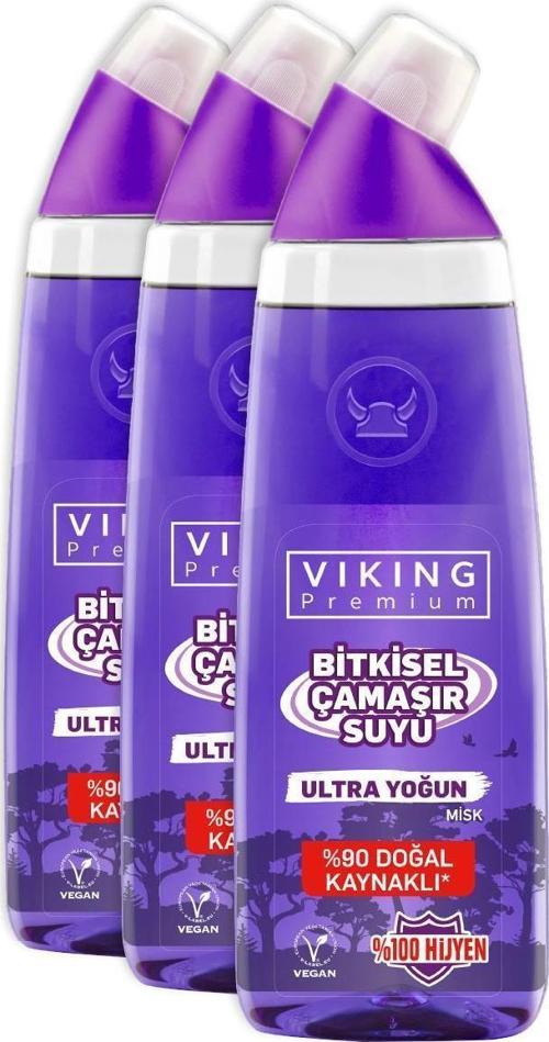 Viking Premium Ultra Çamaşır Suyu Misk 750 Ml 3 Adet