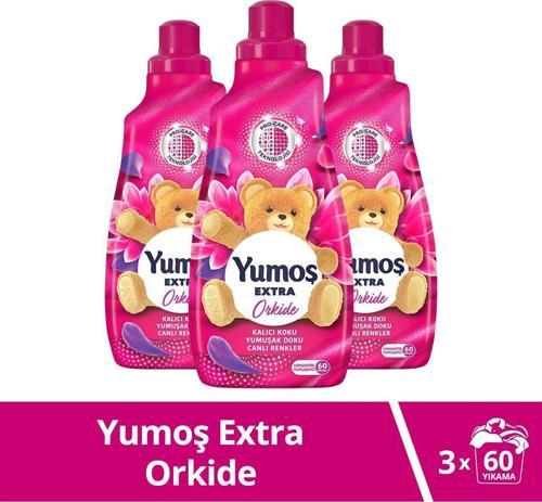 Extra Konsantre Çamaşır Yumuşatıcısı Orkide 1440 ml 60 Yıkama 3 Adet